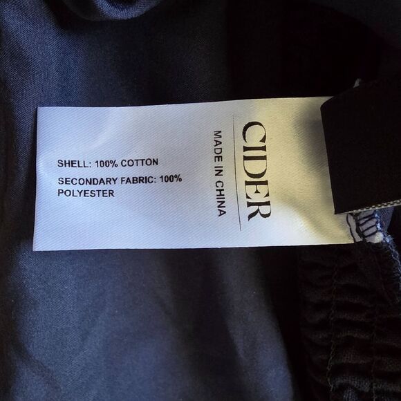 NWT Cider Plus 2X Navy Floral Embroidery Square Neck Curve Peasant Blouse Top - Picture 15 of 15